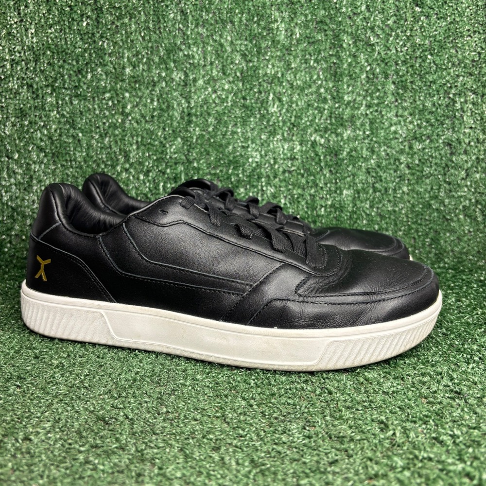 Flux Footwear Adapt Leather Zero Drop Trainers Minimalist Sneaker Black Men 11.5